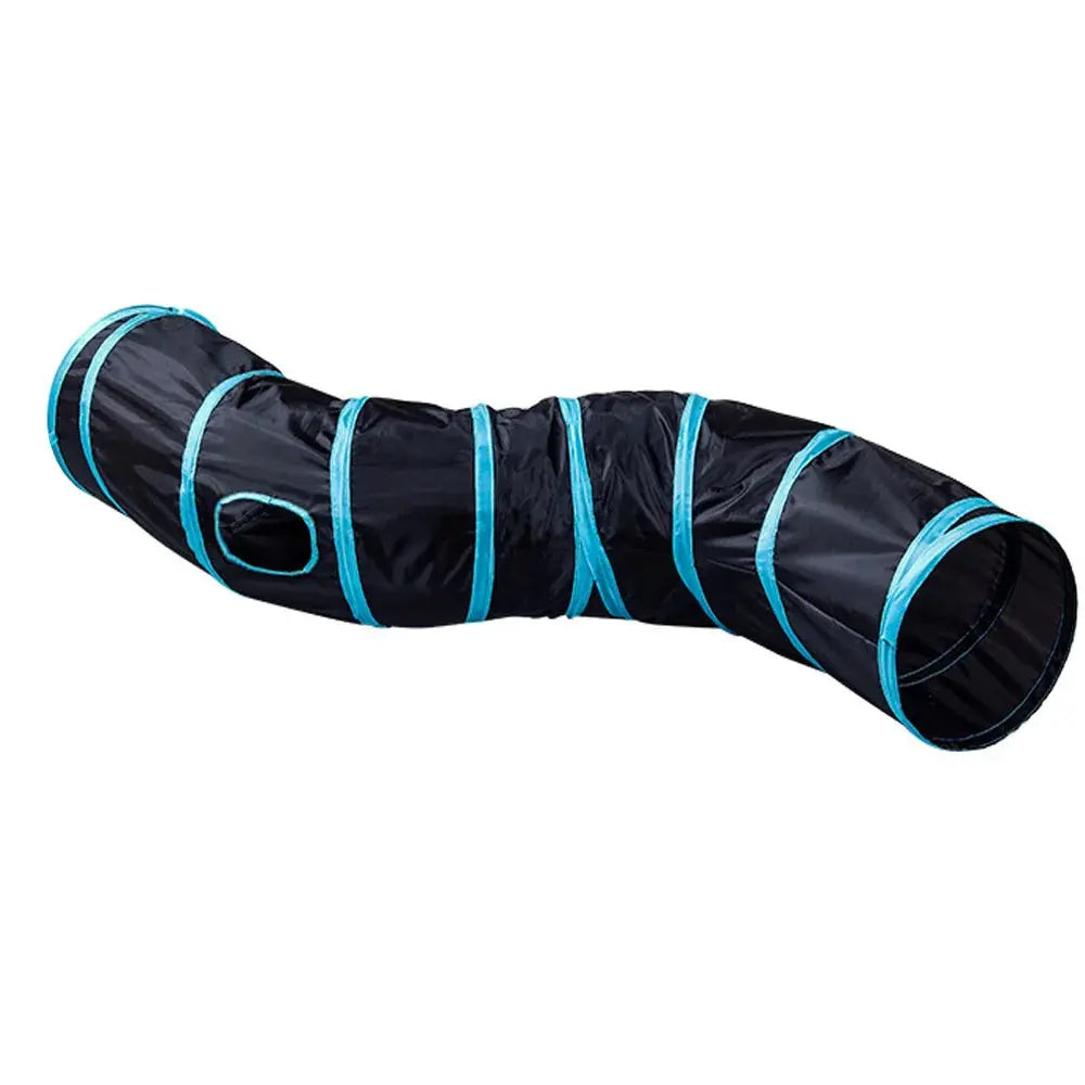 Cat Tunnel Pet Supplies Cat S T Pass Play Tunnel Foldable Cat Tunnel Cat Toy Breathable Drill Barrel for Indoor loud paper - Nova Trendz