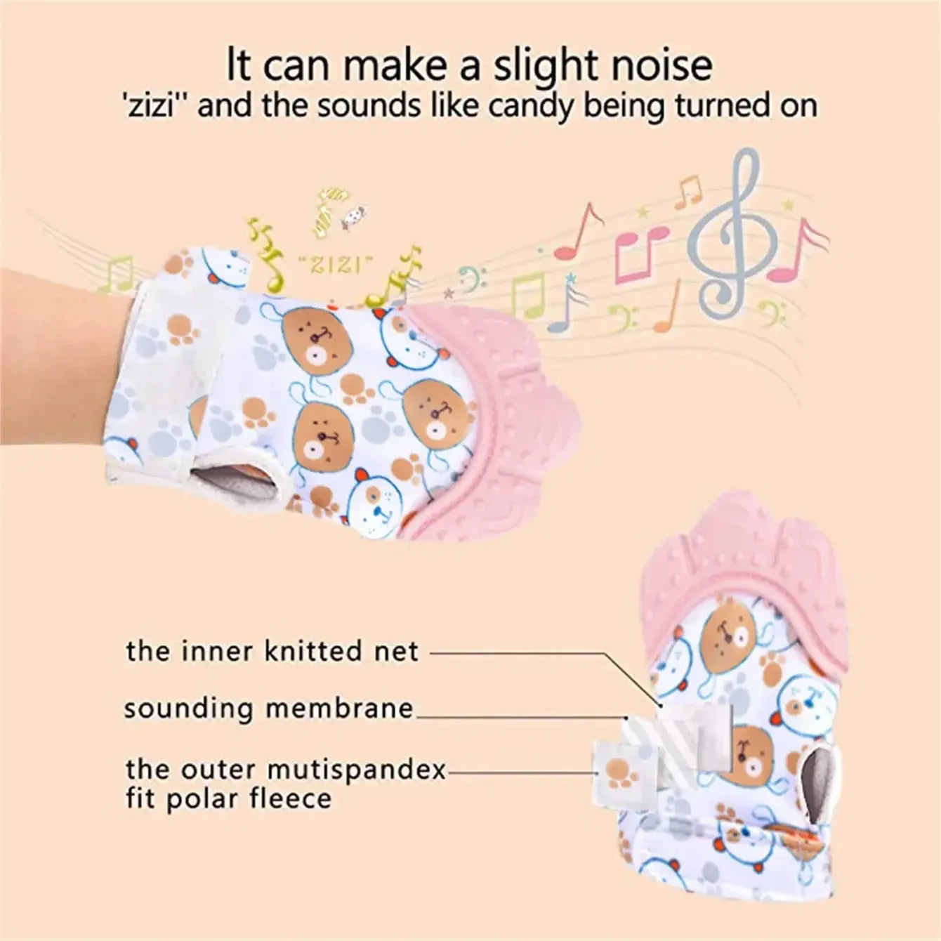 Baby Teething Silicone Gloves Multi-Layer Breathable Chewing Gloves Baby Teething Toys Baby Self Soother Teether Teething Toys Nova Trendz