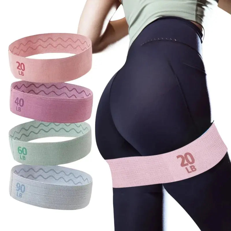2025 Fabric Elastic Bands Fitness Resistance Bands Yoga Pilates Hip Circle Expander Bands Gym Training Home Workout Equipment Nova Trendz