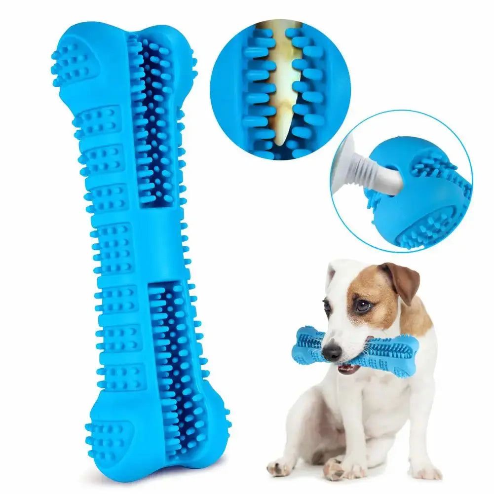 Soft Rubber Dog Toothbrushes Puppy Toys Dog Brush Stick 360 Degree Teeth Cleaning Toothpaste for Small Dogs Pet Toothbrush - Nova Trendz