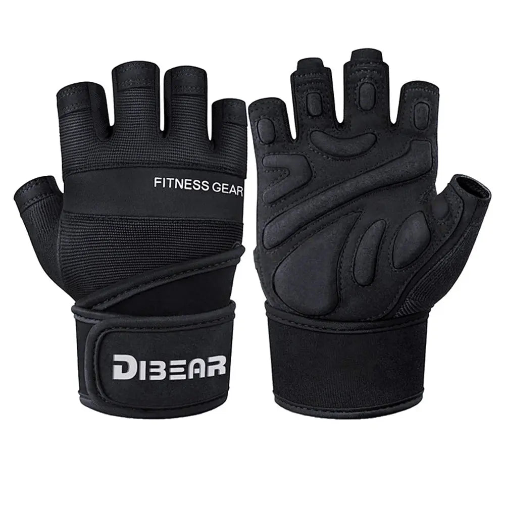 Half Finger Bodybuilding Gym Gloves Weightlifting Dumbbell Kettlebell Training Workout Fitness Gloves For Man  Women Nova Trendz