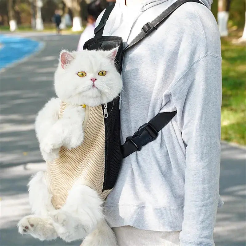 Adjustable Cat Carrier Bag Pet Double Shoulder Backpack Portable Bag Outdoor Travel Camping Hiking Cat Bag Dog Bag - Nova Trendz
