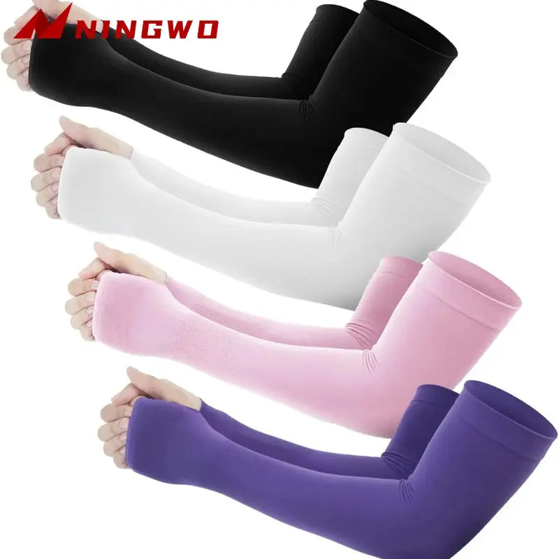 1Pair  Compression Arm Sleeves for Men and Women-Football Sleeves,Covers for Sun Protection,Volleyball,Working Out - Nova Trendz