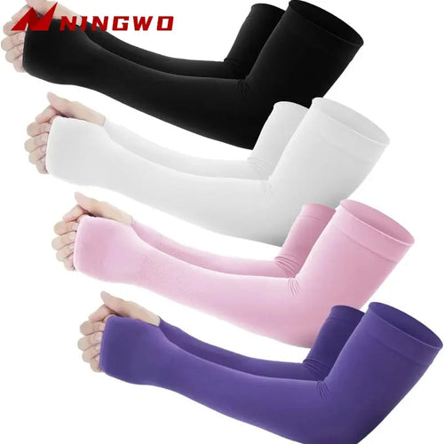 1Pair  Compression Arm Sleeves for Men and Women-Football Sleeves,Covers for Sun Protection,Volleyball,Working Out - Nova Trendz
