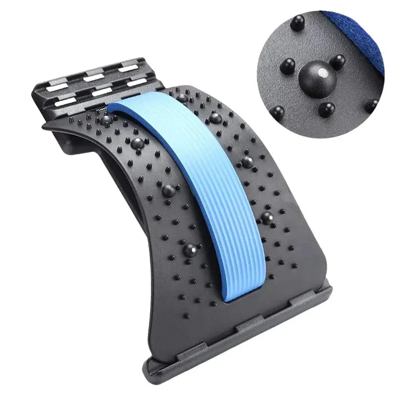 Back Massager Stretch Lumbar Support Relaxation Spine Pain Relief Vertebral Relaxer Stretches The Lower Traction Corrects Waist - Nova Trendz