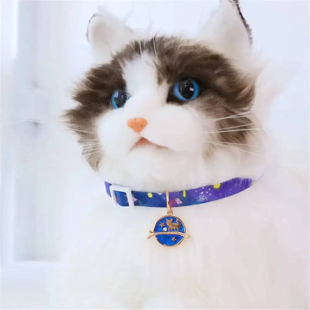 1PC Cute Kitten Collar Pet Cat Safety Necklace Breakaway Adjustable Cats Collar Puppy Collar Cat Pendant Puppy Cat Pet Supplies Nova Trendz