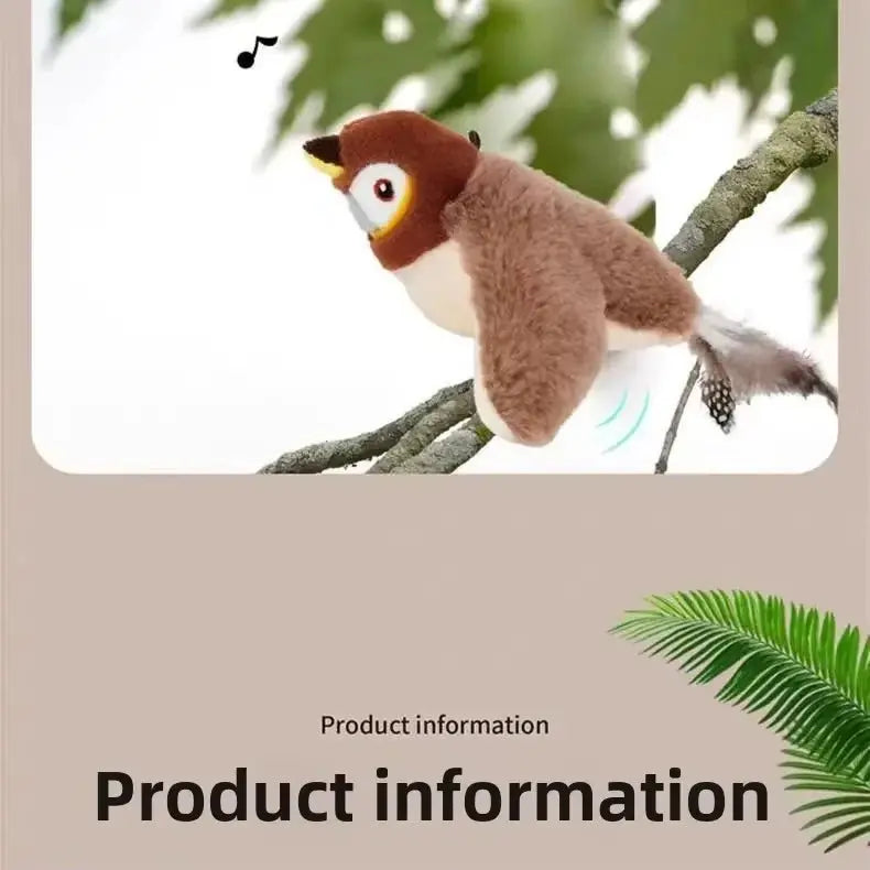 Interactive Flying Bird Cat Toy (with Catnip) Toy Flapping Bird Cat Toy Flying Interactive Flapping Chirping Bird Cat Toy Nova Trendz
