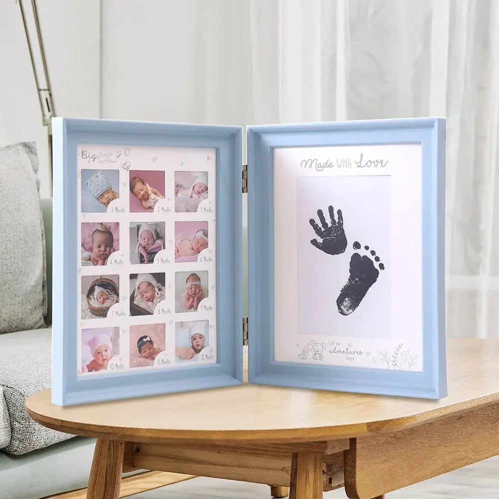 Ylsteed The First Year Baby Keepsake Frame 0-12 Months Milestone Pictures Photo Frame Souvenirs Infant Growing Memory Gift Nova Trendz