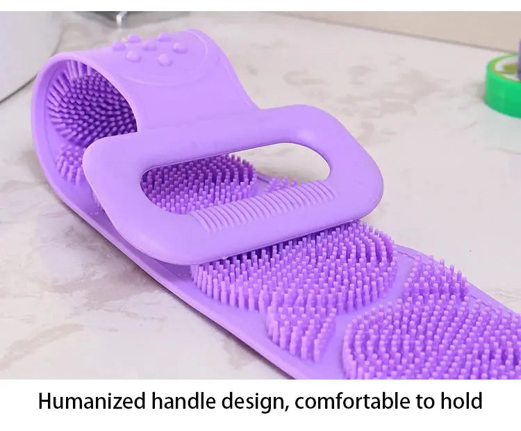 Body Sponge Silicone Brushes Bath Towels Scrubber Rubbing Back Peeling Massage Shower Belt Extended Skin Clean Brushes Nova Trendz