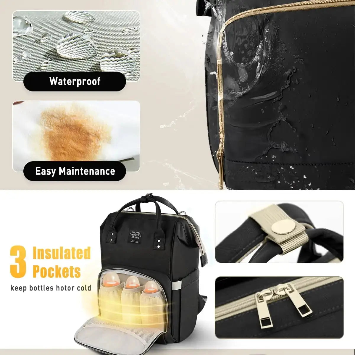 Nappy Backpack Bag Mummy Large Capacity Bag Mom Baby Multi-Function Waterproof Outdoor Travel Diaper Bags Nova Trendz