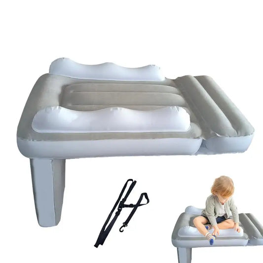 Portable Toddler Airplane Bed Baby Child Inflatable Mattress Air Bed Seat Extender Sleeping Mattress For Travel Car Road Trip