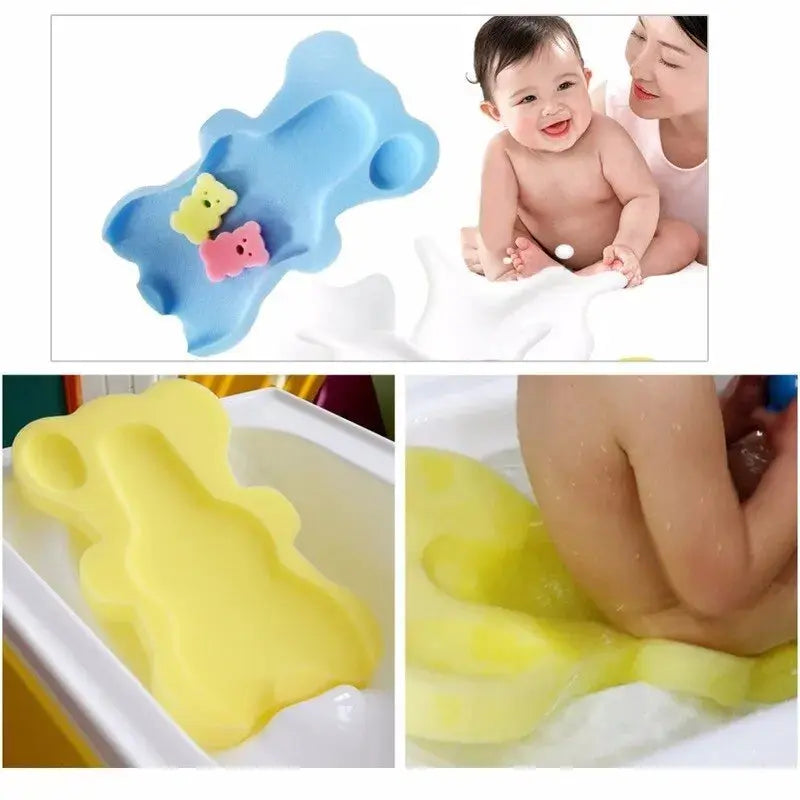 Baby Shower Sponge Baby Bath Sponge Soft Infant Bath Sponge Skid Proof Baby Bath Mat Newborn Nova Trendz