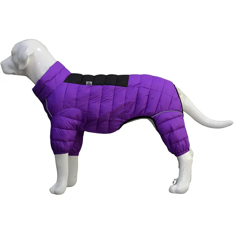 Dog Thicken Cotton-padded Coat Pet Warm Down Jacket Windproof 4 Legs Pet Outfit Winter Greyhound Husky Corgi Chihuahua Clothes - Nova Trendz