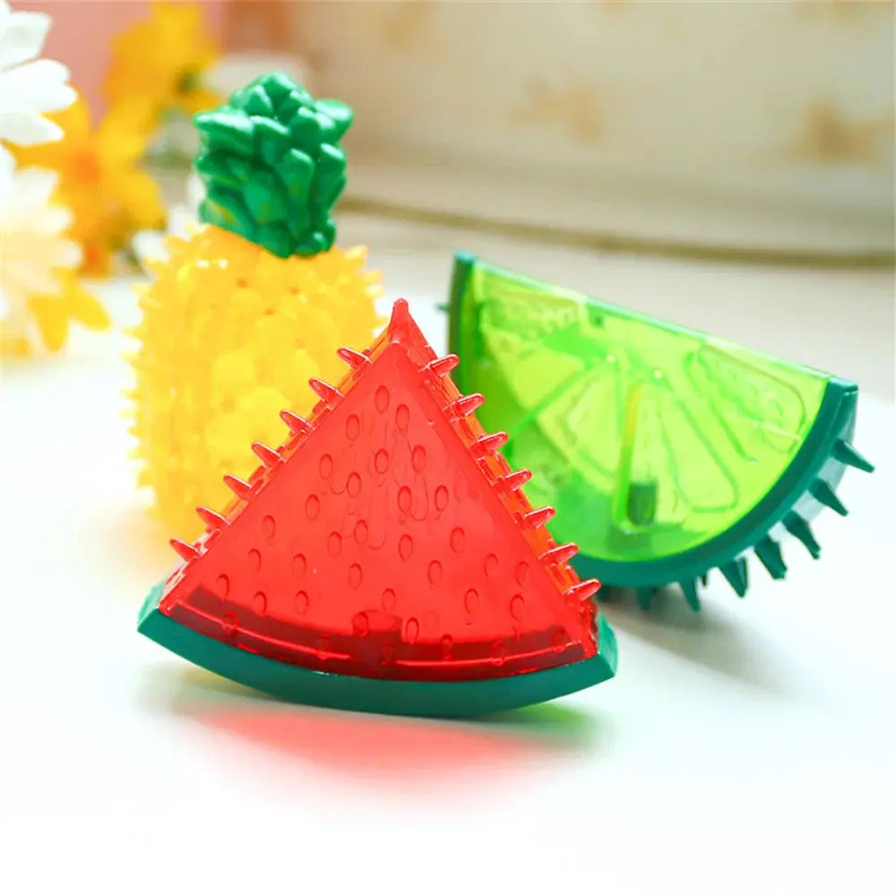 Pet Cooling Chew Toy Reusable Dog Cat Toy Teething Summer Cooling Watermelon Pineapple Lemon Durable Ice Frozen Fruit Shape Toys - Nova Trendz