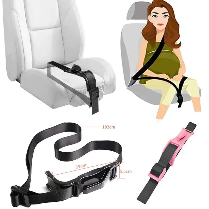 Car Seat Safety Belly Support Belt for Pregnant Woman Maternity Moms Belly Unborn Baby Protector Adjuster Extender Accessories Nova Trendz