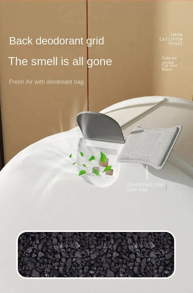 Cat Litter Box Fully Enclosed Drawer Type Cat Litter Box Anti-splash and Odor Isolation Cat Toilet Extra Large Cat Litter Box Nova Trendz