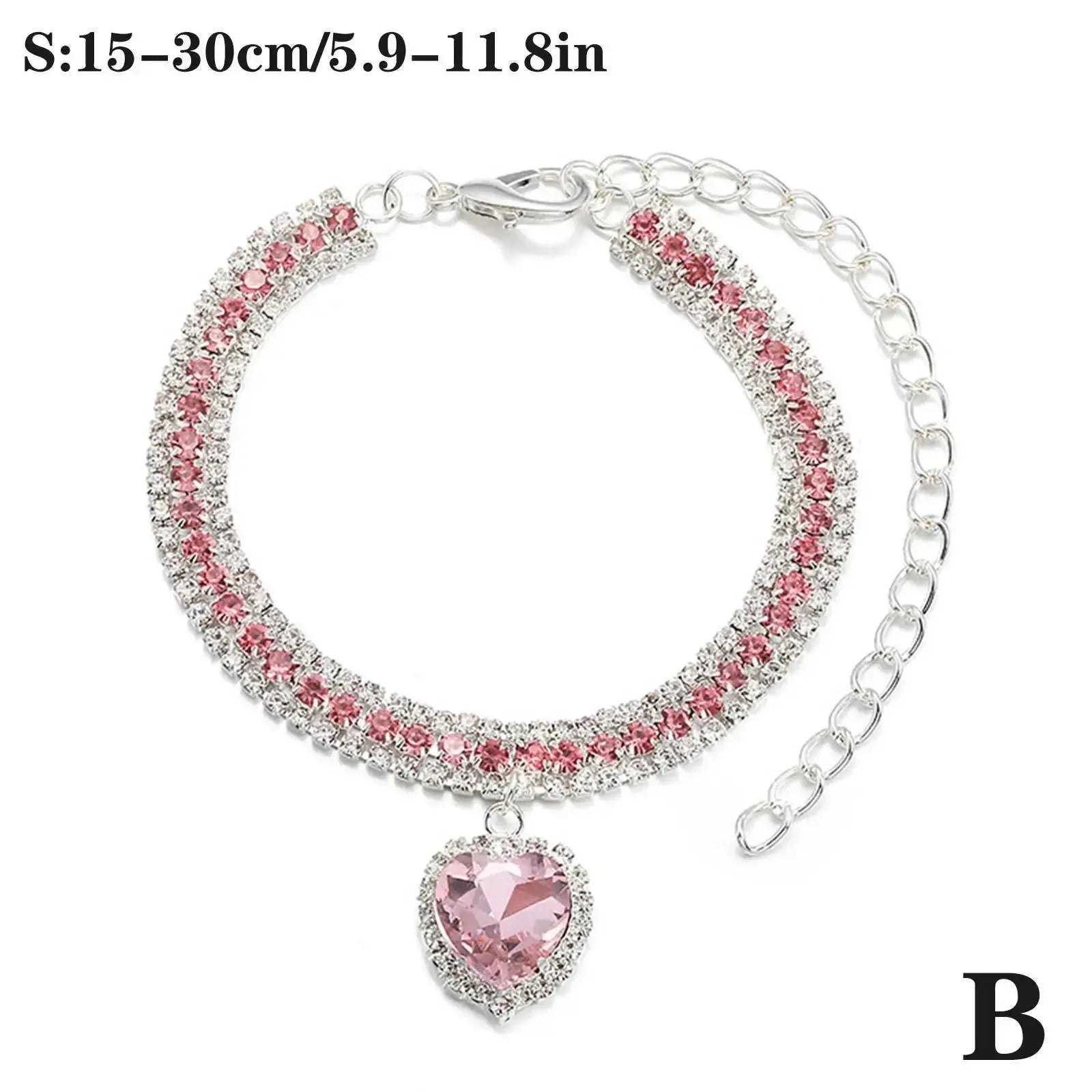 Dog Cat Rhinestone Diamante Collar Necklace Puppy Crystal Bling Pet Accessories For Puppy Kitten Crystal Pendant Diamond Collars Nova Trendz