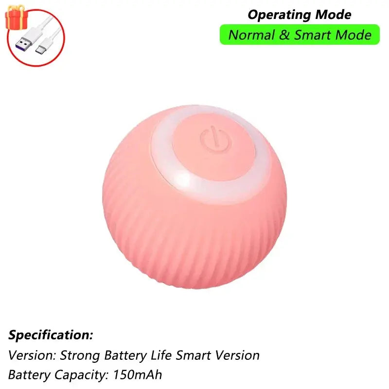 Cat Interactive Ball Toy, Automatic Rolling Ball with Tail, Rechargeable Smart Pet Interactive Toy, Intelligent Mouse for Cat - Nova Trendz