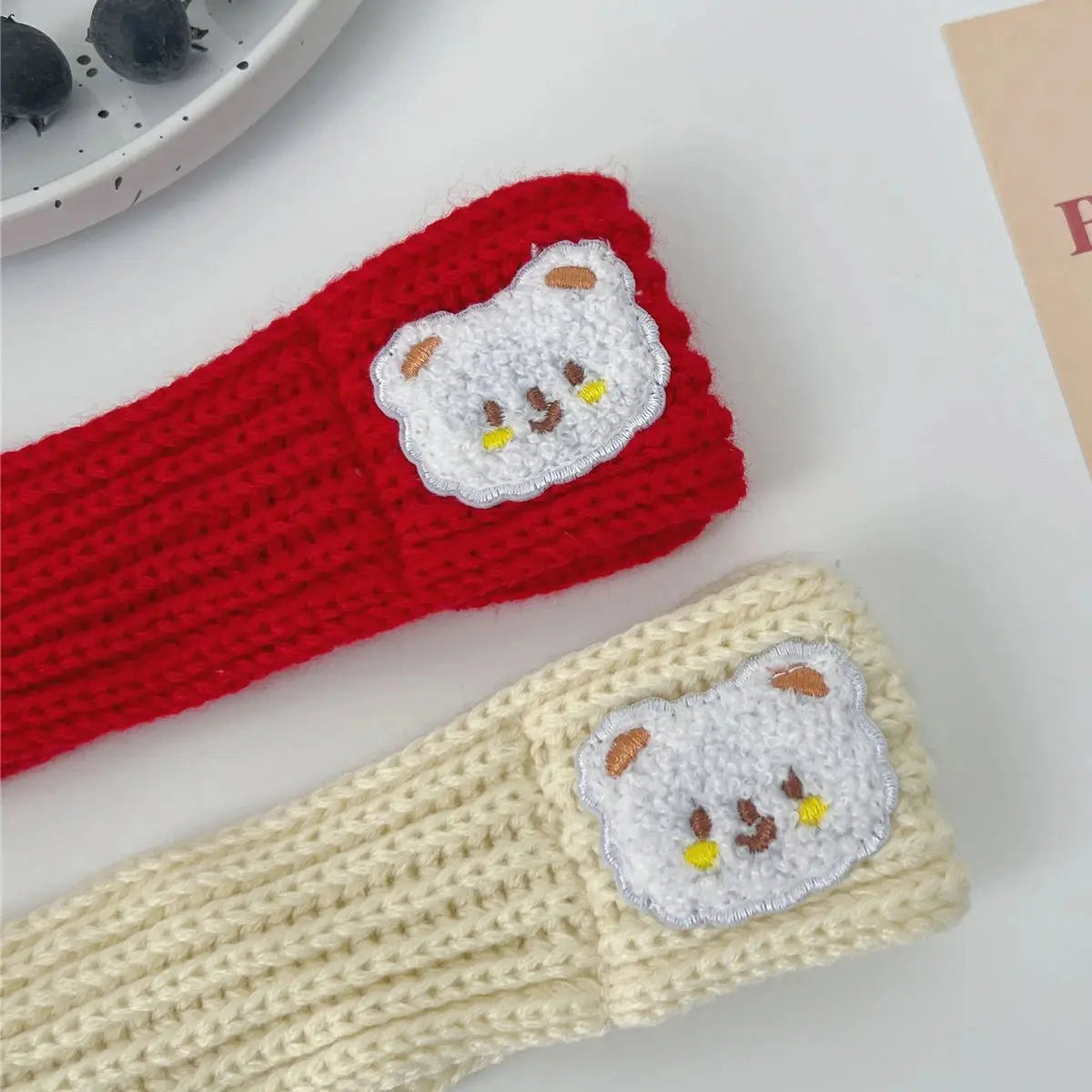 Pet Christmas Scarf Cat Dog New Year Red Bear Warm Scarf Pet Winter Knitted Scarf Cat Collar Puppy Accessories Bow Ties for Dogs - Nova Trendz