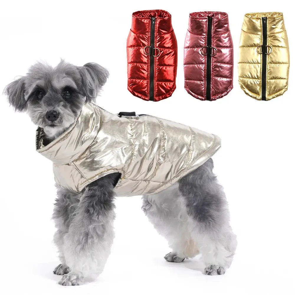 Warm Dog Clothes For Winter Outdoor Waterproof Pet Vest Coat For Small Medium Dogs High Neck Pets Jacket Chihuahua Bulldog Parka - Nova Trendz