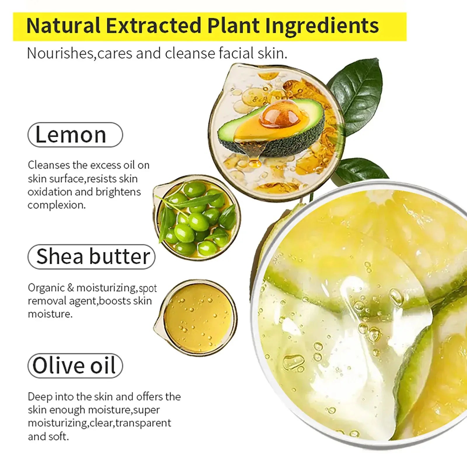 AILKE Natural Skin Cleansing Set, Cleanses Darkness, Stains, Moisturizes, Whitening, Boost Radiance To The Skin. Organic, Vegan Nova Trendz