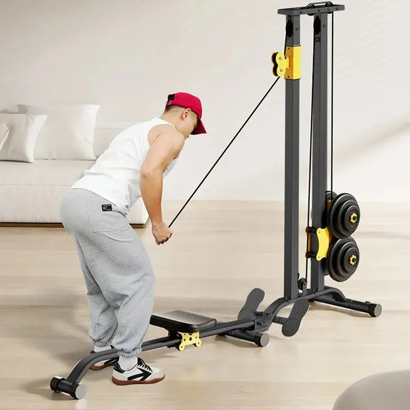 Multifunctional Rowing Machine, Fitness Equipment, High Pull Frame, dumbbell, Integrated Training Device Nova Trendz