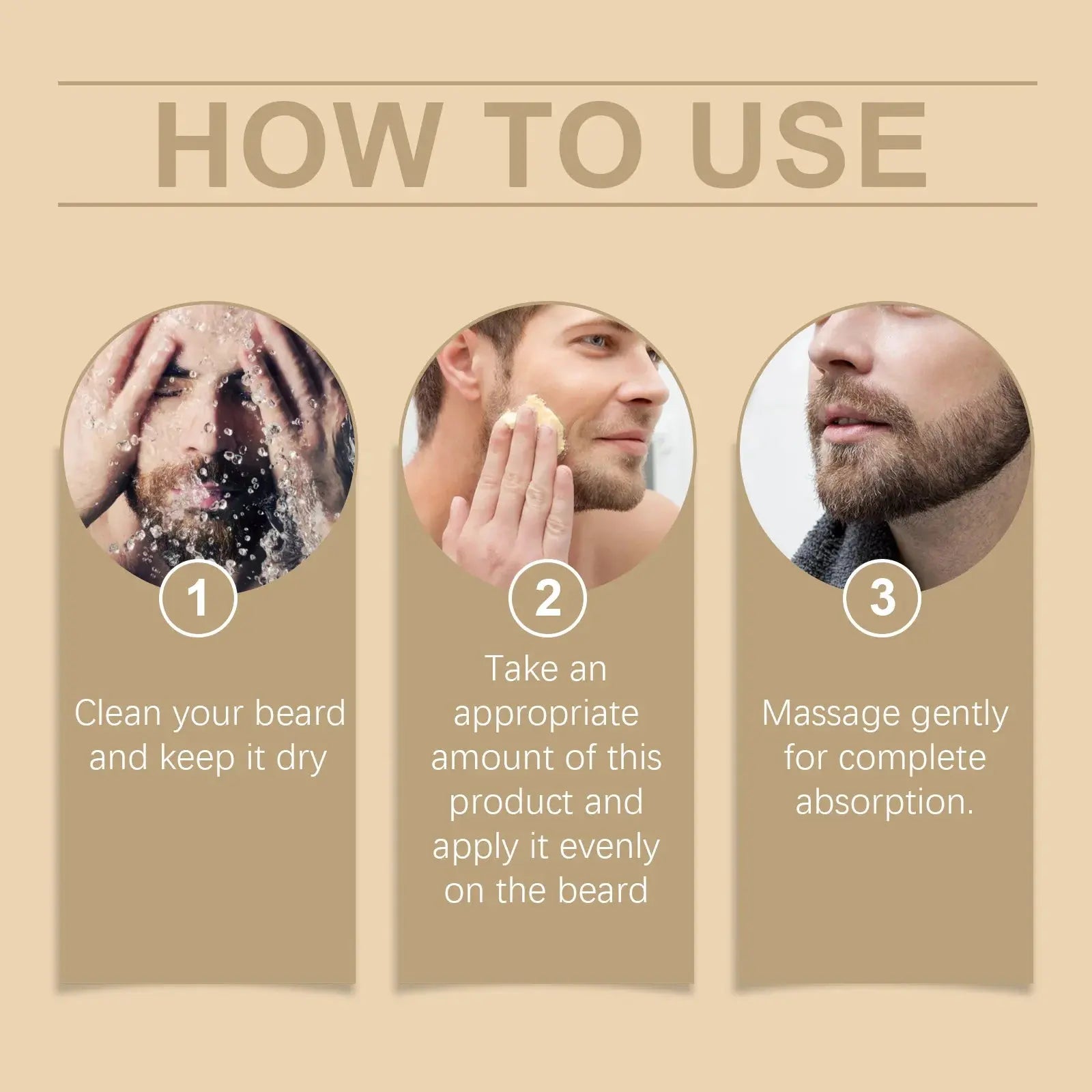 Beard Care Cream Moisturizing Facial Hair Growth Dashing Soften Moustache Beard Grooming Product Gentlemen Beard Styling Wax Nova Trendz