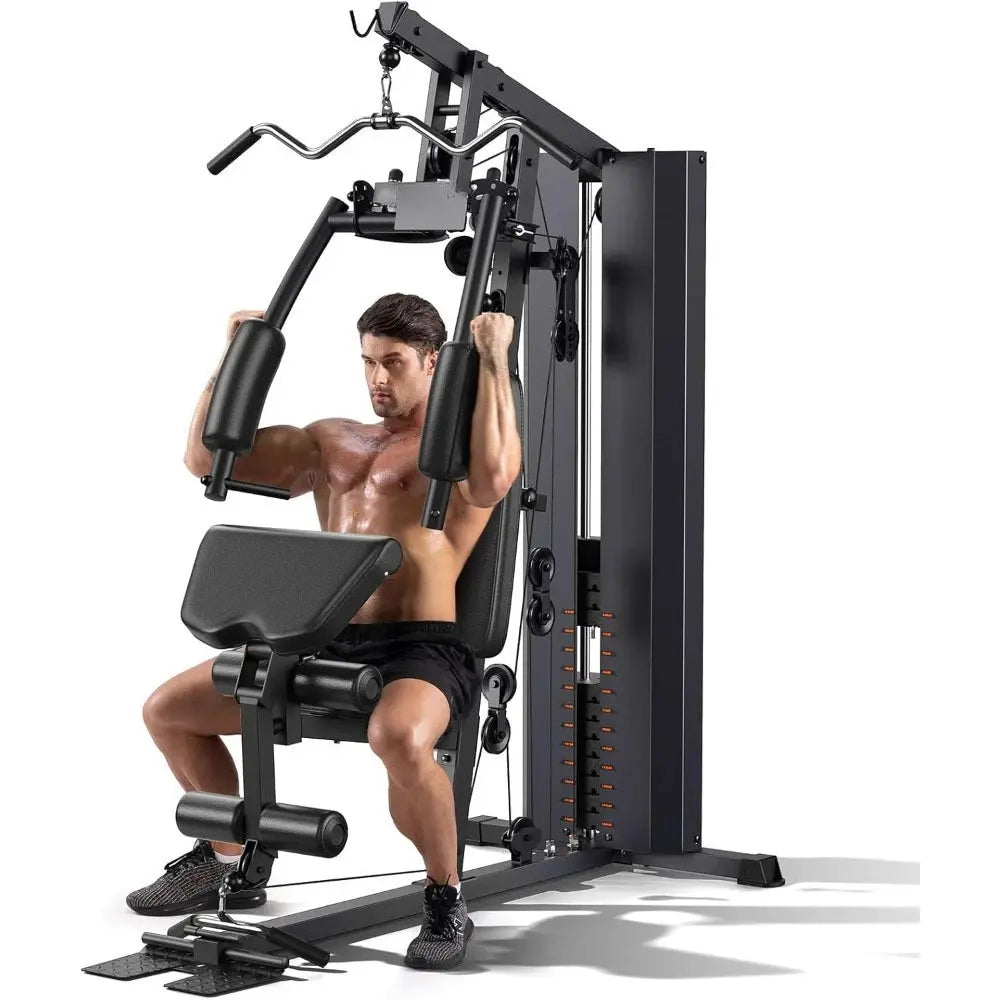 Home Gym,Workout Station with 154LBS Weight Stack, Exercise Equipment for Full Body Traning with Pulley System Nova Trendz