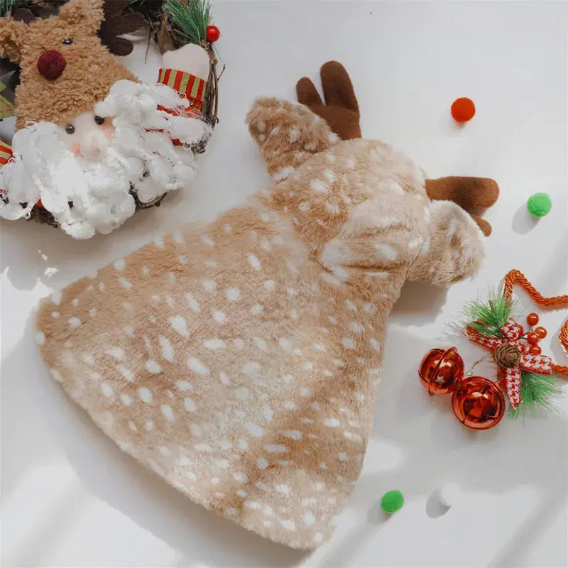 Funny Pet Cat Dog Halloween Costume Cosplay Elk Cloak Dog Costumes for Small Dogs Cute Christmas Cat Clothes - Nova Trendz