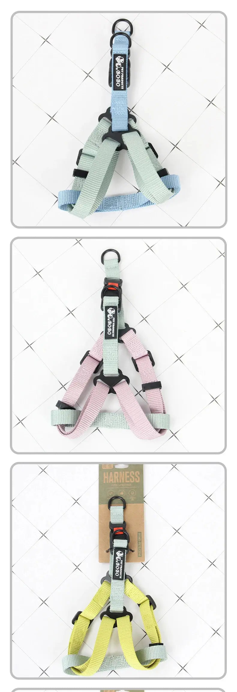 Adjustable Pet Harness for Small Medium Dogs Nylon Dog Harness Leash Set Puppy Harness Dog Accessories - Nova Trendz