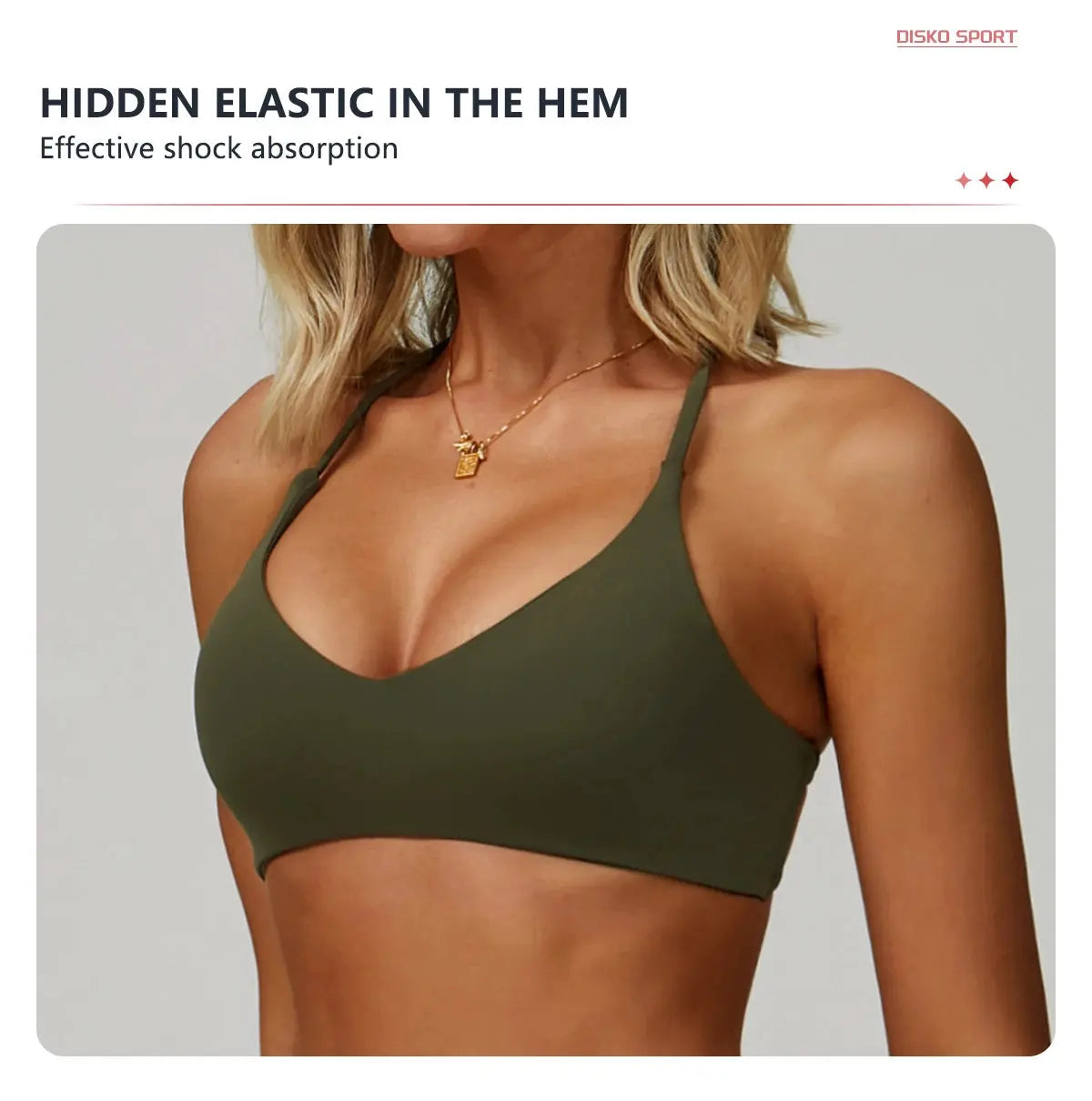 Hearuisavy Breathable Sports Bra Women Quick Drying ShockProof Gym Workout Top Casual Yoga Clothing Push Up Running Fitness Bras - Nova Trendz