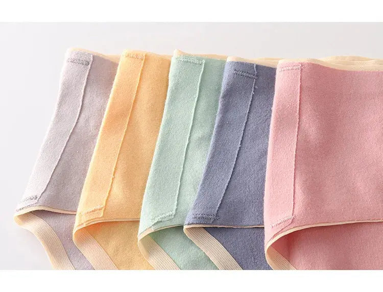 5PCS Cotton Maternity Panties High Waist Pregnant Panties Adjustable Belly Support Briefs for Pregnant Women Solid Color Panties Nova Trendz
