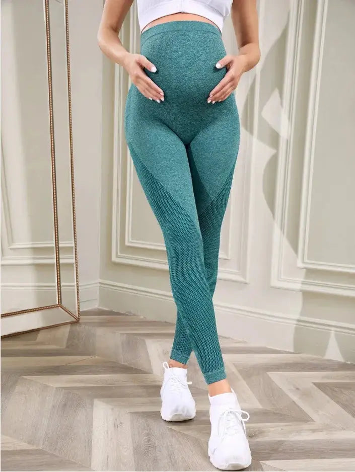 Women's Maternity Leggings Over The Belly Full Length Pregnancy Yoga Pants Active Wear Workout Leggings Nova Trendz