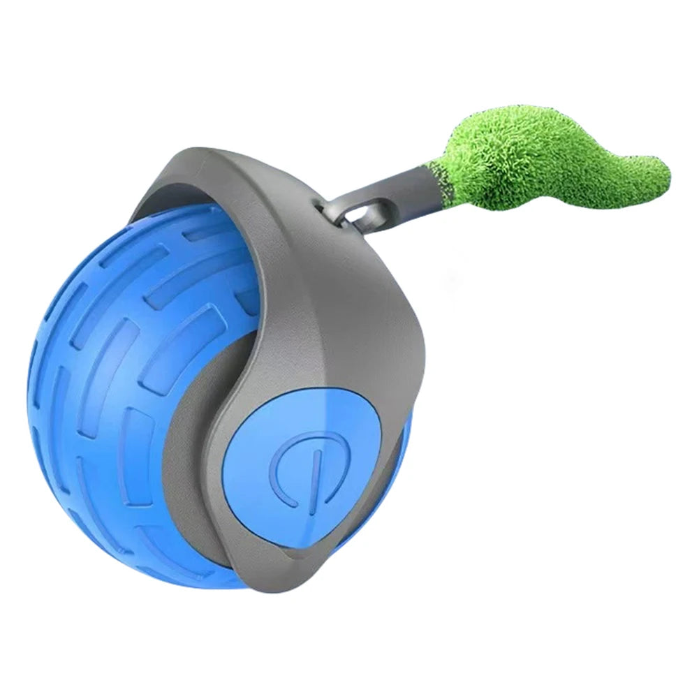 Interactive Cat Toy Ball Automatic Rolling Ball USB Rechargeable Self Rotating Ball Funny Cat Toys for Indoor Cat Kitten