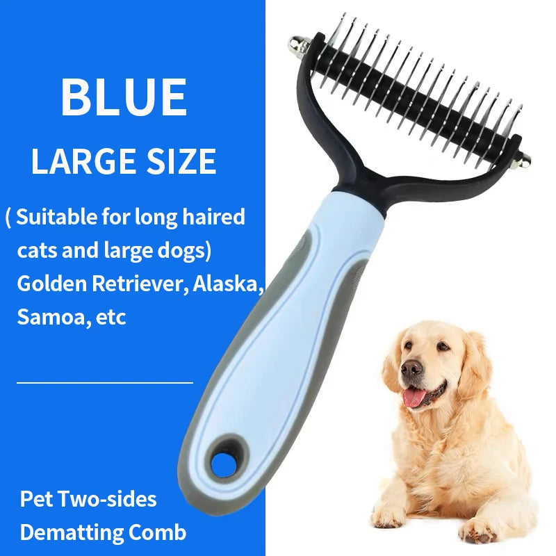 Pet Hair Straightener Groomer Anti-Knotting Floating Hair Removal Tool for Cats And Dogs Pet Comb