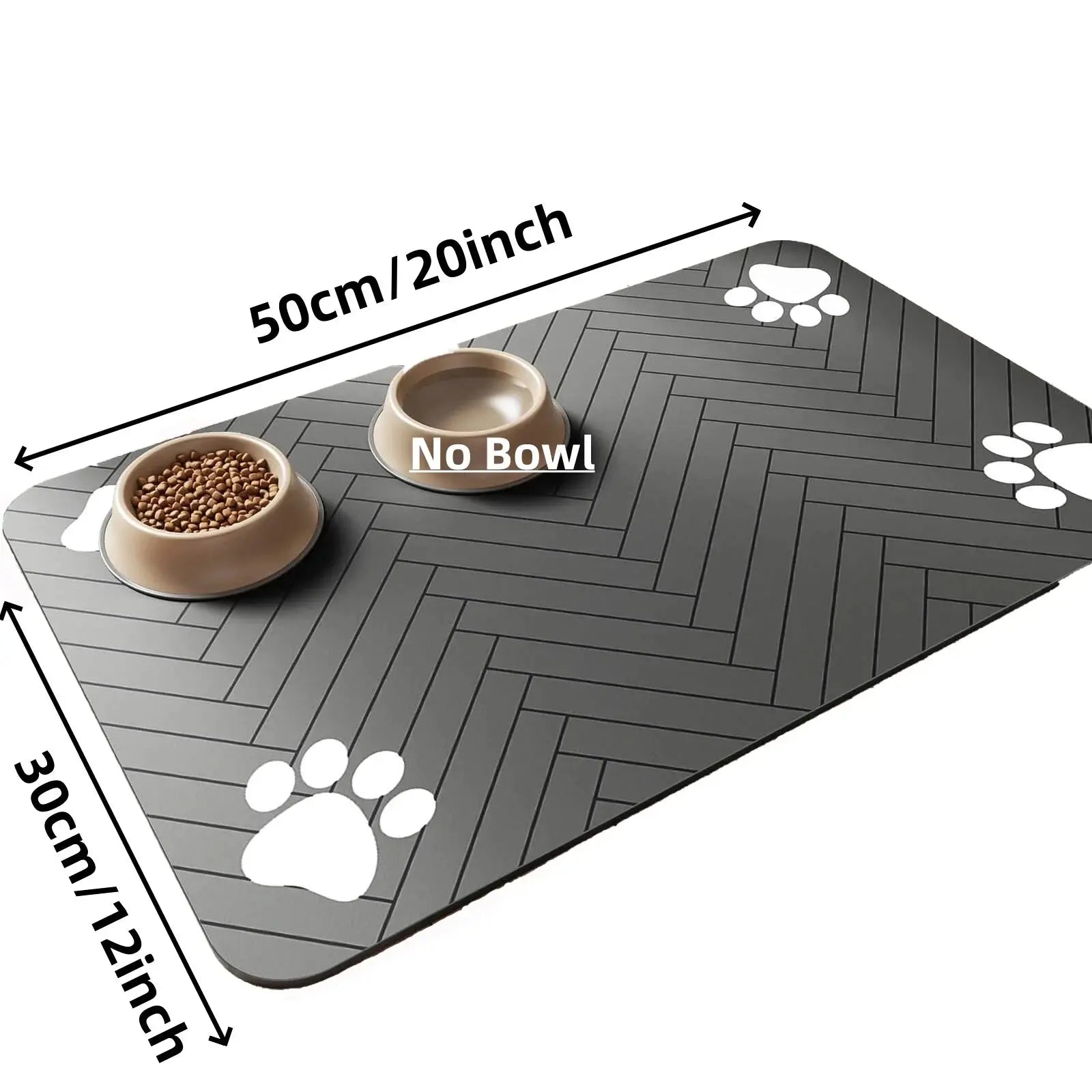 Pet Feeding Mat-Absorbent Pet Placemat for Food and Water Bowl, with Waterproof Rubber Backing, Quick Dry Water Mat for Dog Cat - Nova Trendz