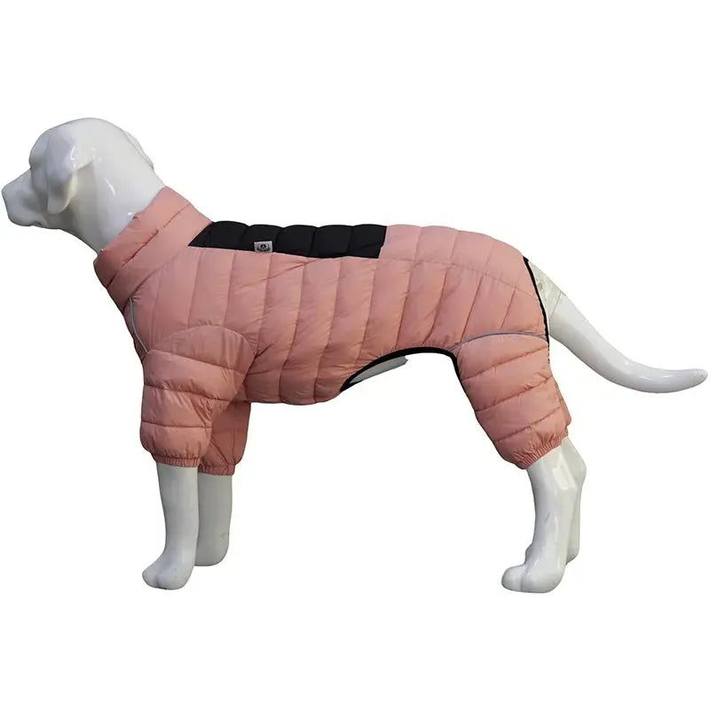 Dog Thicken Cotton-padded Coat Pet Warm Down Jacket Windproof 4 Legs Pet Outfit Winter Greyhound Husky Corgi Chihuahua Clothes - Nova Trendz