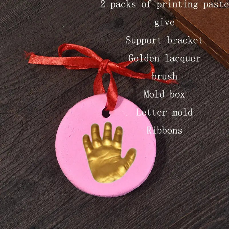 Baby Handprint Footprint Kit DIY Inkless Hand And Foot Art Crafts Ornament Keepsake Capture Memories Hand Foot Nova Trendz