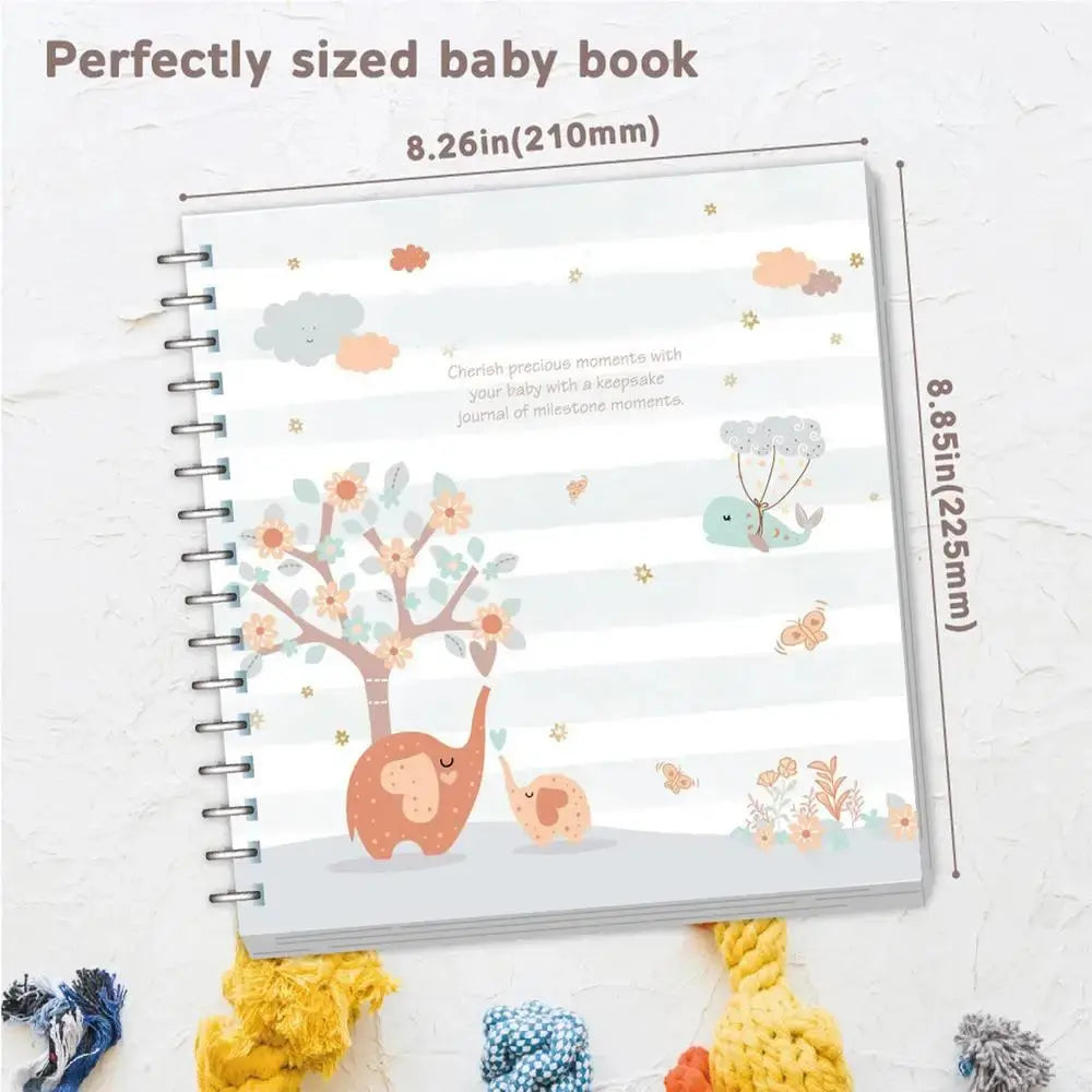 Record Book For Kids Growth First Year Record Book Keepsake Kids Milestones Book Timeless Journal Scrapbook Simple Event Kids Nova Trendz