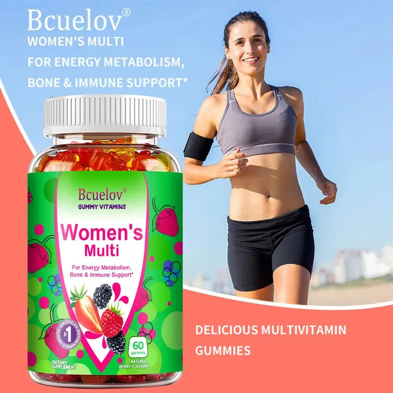 Women's Multivitamin Gummies - Energy, Mood, Hair Care, Skin Care, Support Energy Metabolism, Bone and Immune Health Nova Trendz