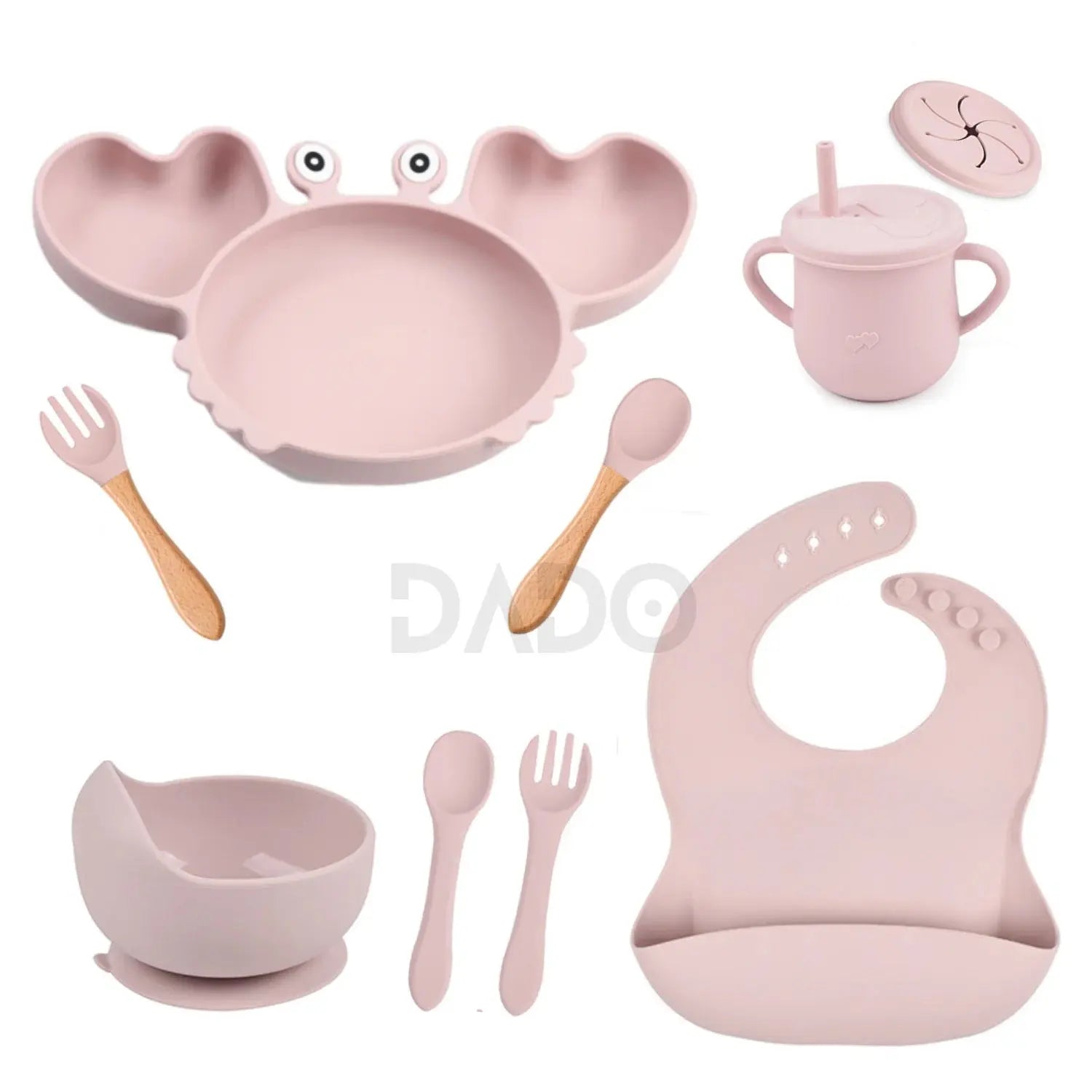 Customized Baby Silicone Feeding Set with Suction Cup Personalized Name Dish Divided Plate Bowl Spoon Cute Kid Eating Tableware Nova Trendz