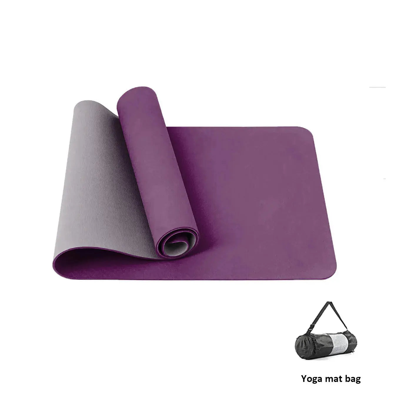 Yoga Mat,Double-Sided Non Slip Eco Friendly Fitness Exercise Mat with Strap TPE YogaMats for Women Men,for Yoga,Pilates,Exercise Nova Trendz