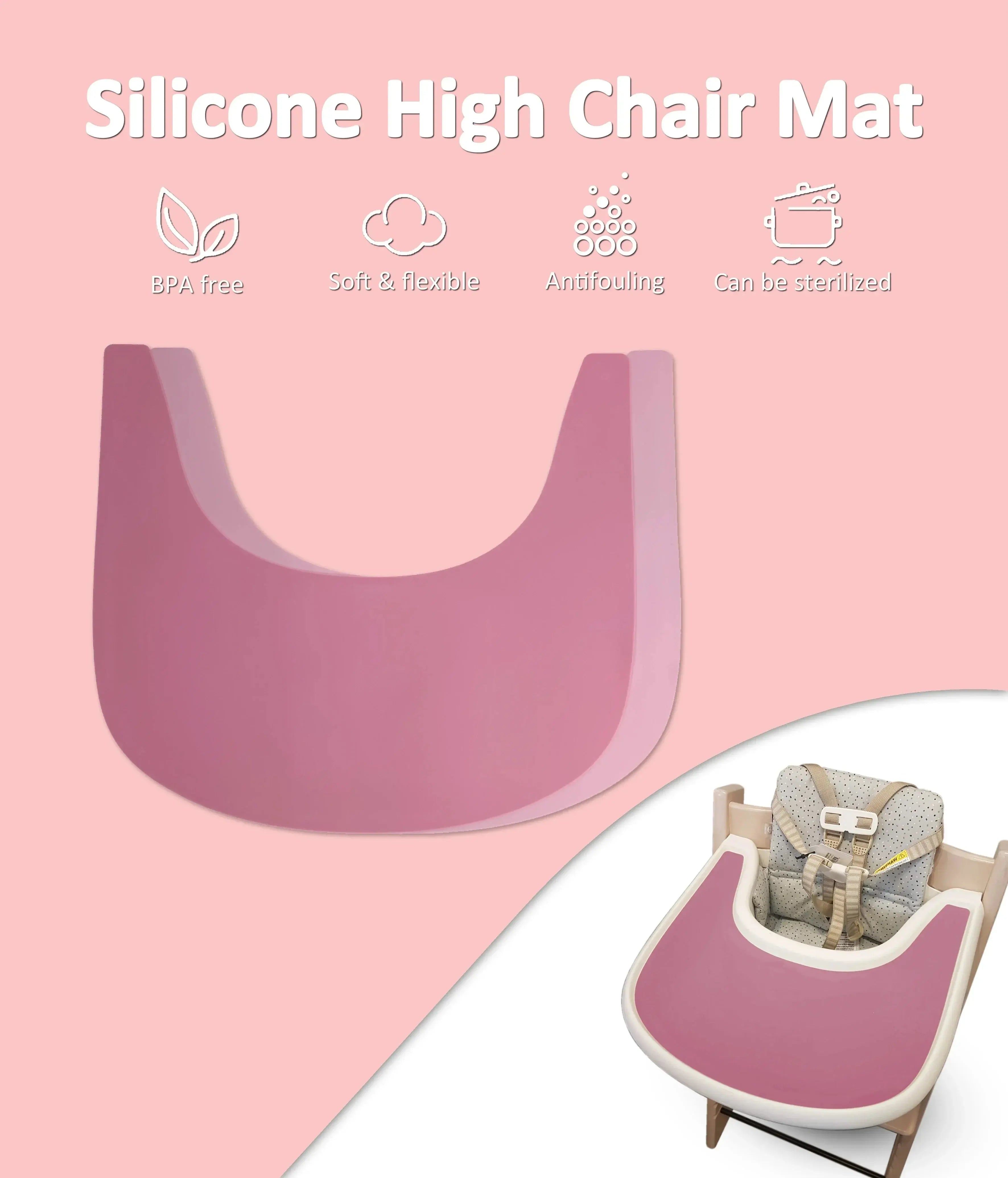 Eco Friendly Food Silicone Placemat Highchair Placemat Washable Baby Bowl Baby Feeding Silicone Toddler Dishes for Kids Dining Nova Trendz