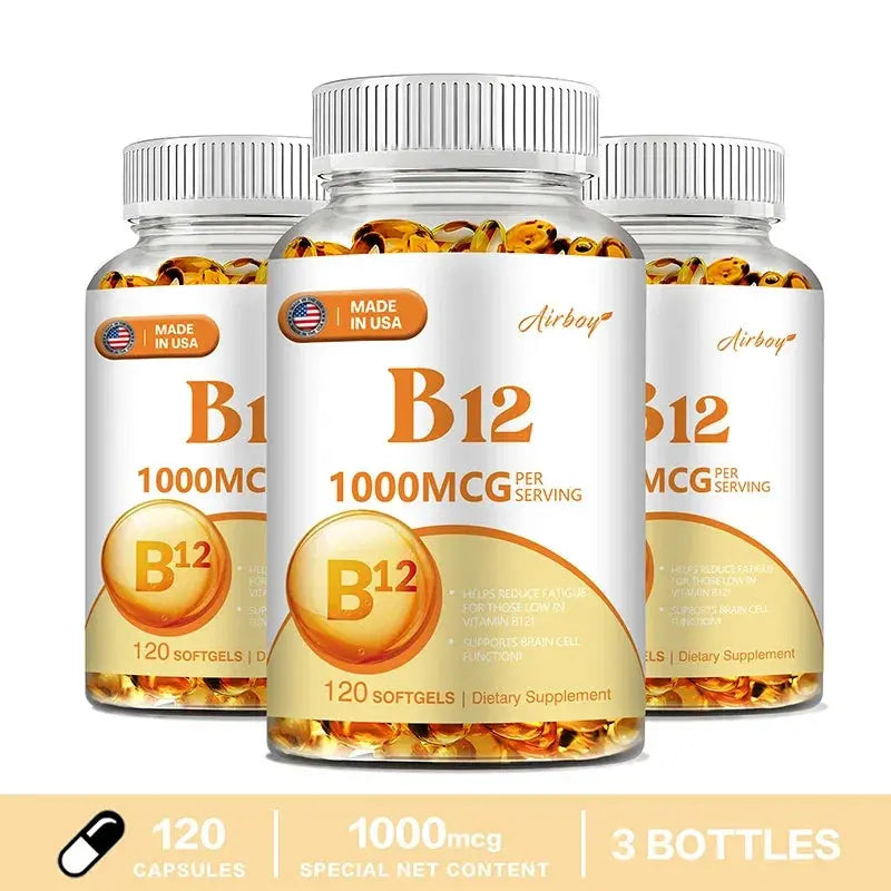 Vitamin B12 1000mcg - Supports Energy Metabolism, Mood and Nervous System Health Nova Trendz