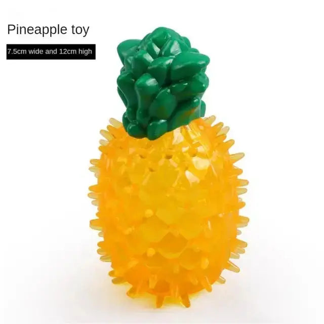 Pet Cooling Chew Toy Reusable Dog Cat Toy Teething Summer Cooling Watermelon Pineapple Lemon Durable Ice Frozen Fruit Shape Toys - Nova Trendz