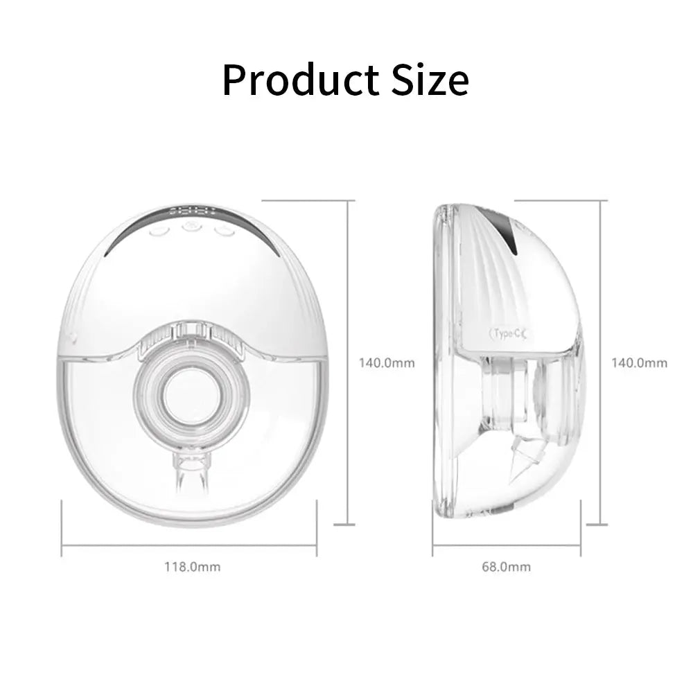 Wearable Breast Pump 210ML Large Capacity Hands Free Electric Portable Breast Pump BPA-free with LED Display 4 Modes & 12 Levels Nova Trendz