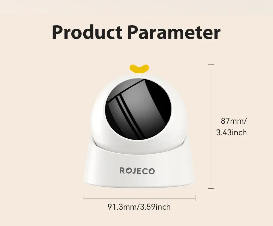 ROJECO Automatic Cat Laser Toy Interactive Adjustable Mode Electric Cat Toy For Kitty Dog Indoor Smart Teasing Laser Cat Toys Nova Trendz