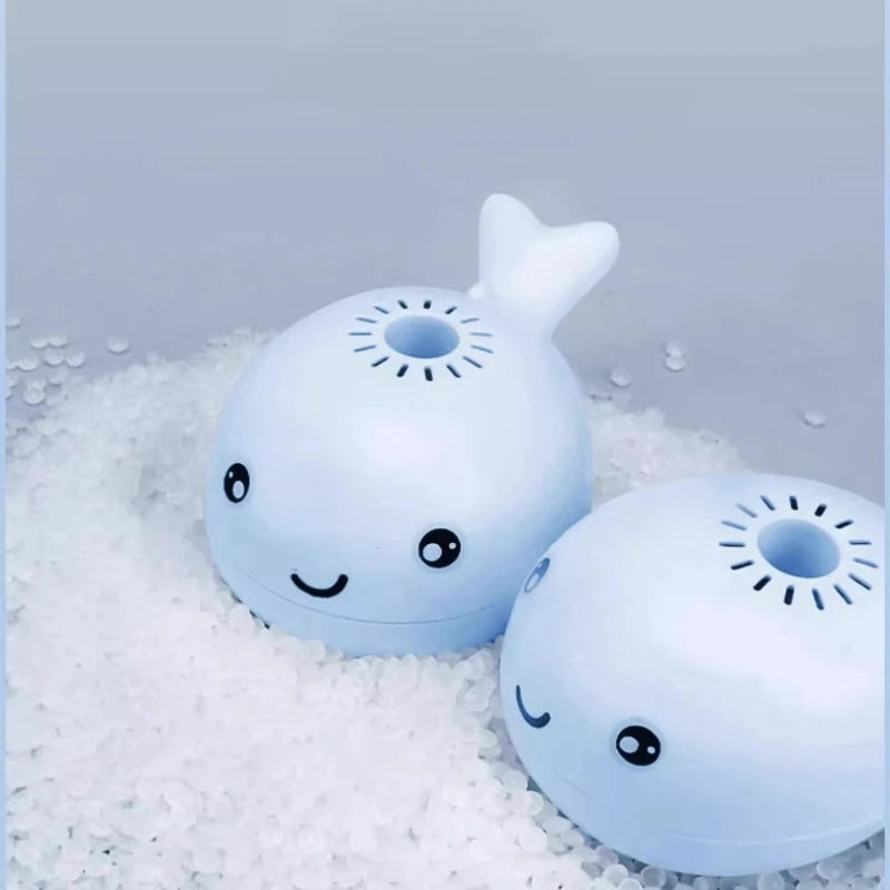 Interactive Cat Toys Electric Jet Floating Ball Cat Toy Whale Shaped Cat Toy Portable USB Dual Function Fan Pet Toy for Teaser
