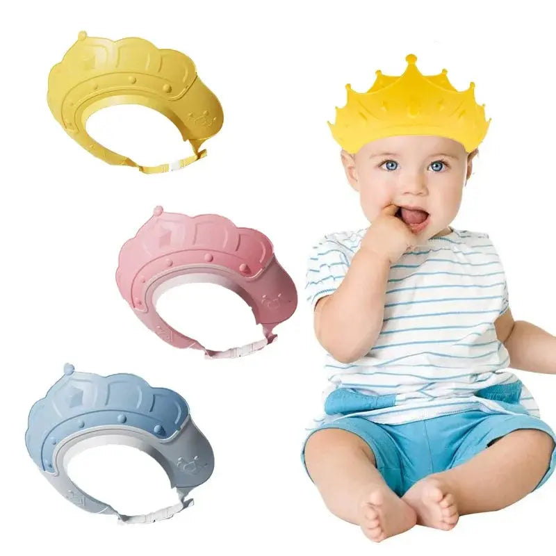 Baby Bath Caps Goods Infant Ear Protection Kids Shampoo Shield Bath Head Cover Baby Shower Cap Adjustable Hair Wash Hat Nova Trendz