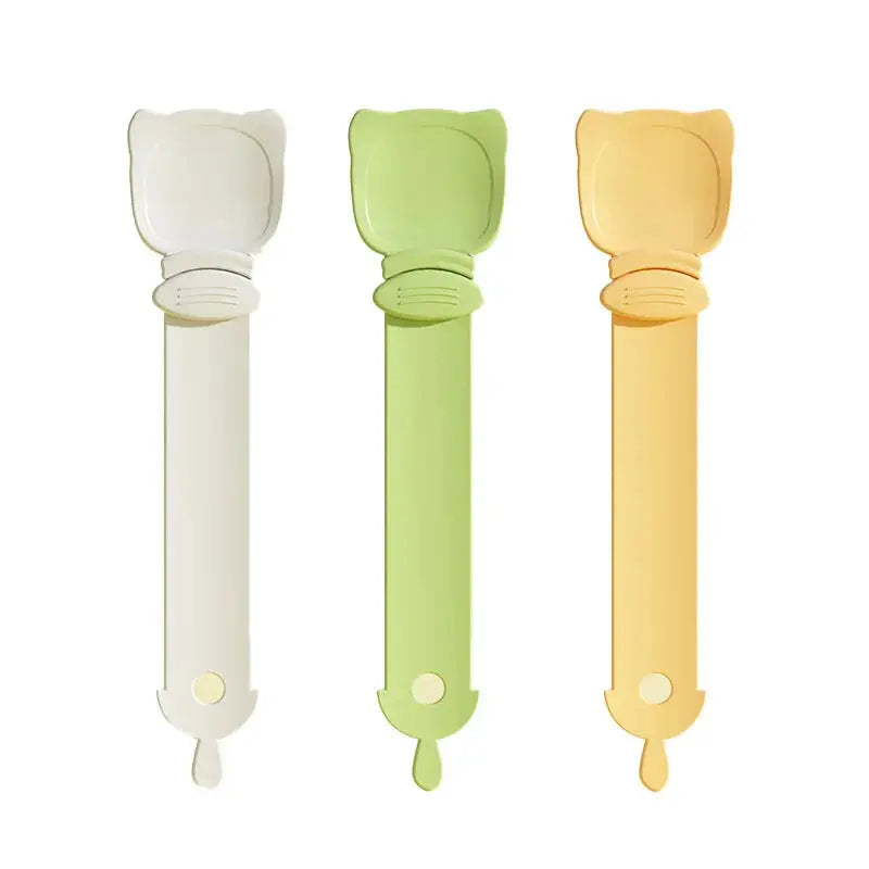 1/3PCS Cat Strip Feeder Spoon Long Handle Lickable Wet Food Feeder for Cats Pet Meat Mud Food Squeeze Dispense Spoon Pet Supplie - Nova Trendz